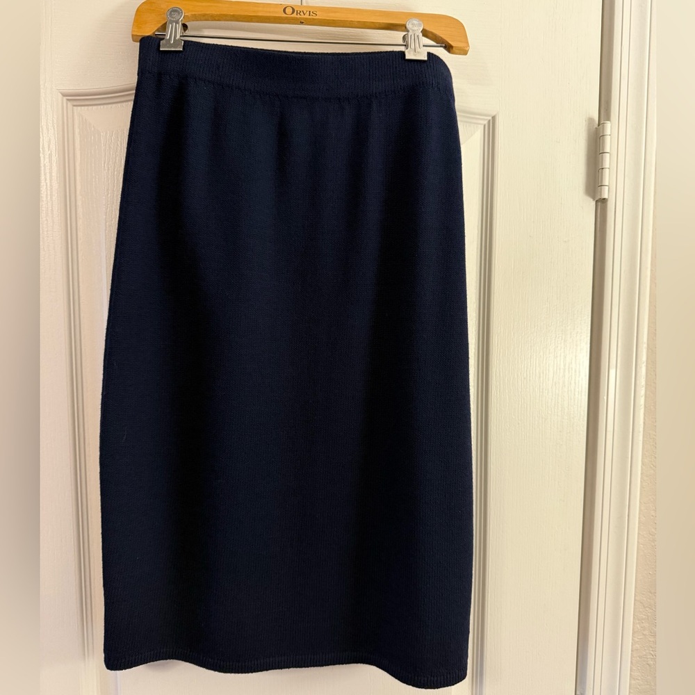 Beautiful Navy Knit Skirt